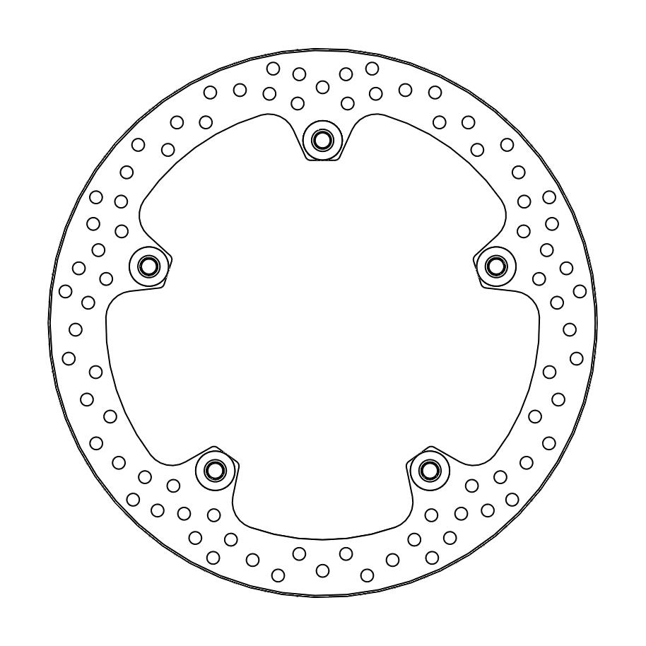 Moto-Master Halo Jarrulevy eteen BMW: R1200GS 2013 (riveted)