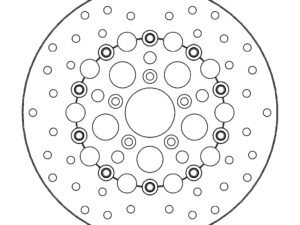 Moto-Master Harley Kingman Jarrulevy kelluva Ø292 teräs keskiö (8,7mm holes)