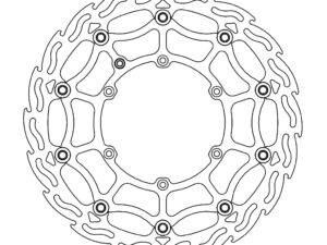 Moto-Master Supermoto Street Flame Jarrulevy eteen Beta  (=111043+magnet)