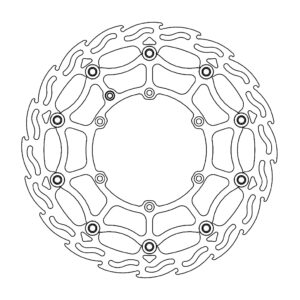 Moto-Master Supermoto Street Flame Jarrulevy eteen Beta  (=111043+magnet)