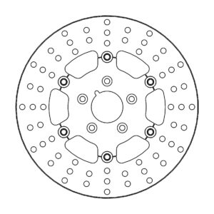 Motomaster Harley Adrian Jarrulevy kelluva Ø292 steel carrier (8.7mm holes)