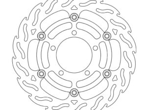 Moto-Master Flame Jarrulevy eteen vasen Kawasaki: ZX-6R