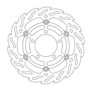 Moto-Master Flame Jarrulevy eteen vasen Kawasaki: ZX-6R