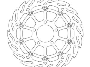 Moto-Master Flame Jarrulevy eteen vasen Suzuki: GSX-R 600-750-1000