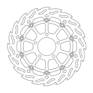 Moto-Master Flame Jarrulevy eteen vasen Suzuki: GSX-R 600-750-1000