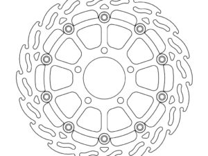 Moto-Master Flame Jarrulevy eteen vasen Suzuki: GSX 600-750, SV 650