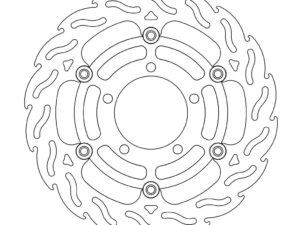 Moto-Master Flame Jarrulevy eteen oikea Kawasaki: ZX-6R(R)