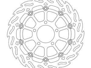 Moto-Master Flame Jarrulevy eteen oikea Suzuki: GSX-R 600-750-1000