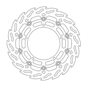 Moto-Master Flame Jarrulevy eteen vasen Yamaha: FZ6, YZF R6