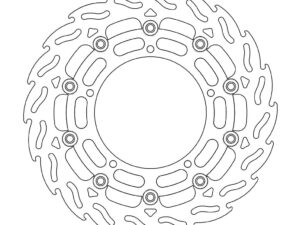 Moto-Master Flame Jarrulevy eteen oikea Yamaha: YZF R6, FZ6