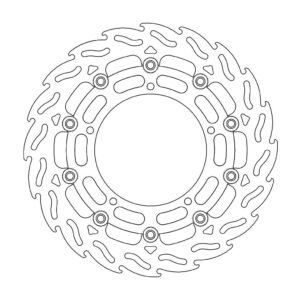 Moto-Master Flame Jarrulevy eteen oikea Yamaha: YZF R6, FZ6