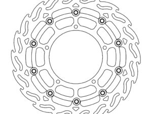 Moto-Master Flame Jarrulevy eteen vasen Yamaha: YZF R1