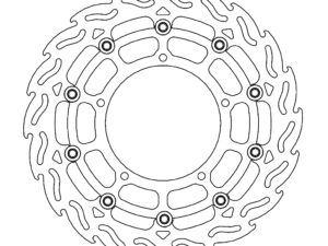 Moto-Master Flame Jarrulevy eteen oikea Yamaha: YZF R1