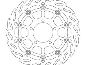 Moto-Master Flame Jarrulevy eteen vasen Kawasaki: ZX10R
