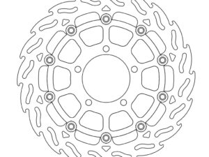 Moto-Master Flame Jarrulevy eteen oikea Kawasaki: ZX10R