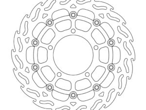 Moto-Master Flame Jarrulevy eteen vasen Suzuki: GSX-R 1000 K5