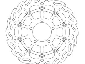 Moto-Master Flame Jarrulevy eteen vasen Kawasaki: ZX-14R