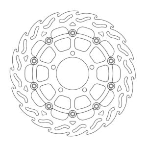 Moto-Master Flame Jarrulevy eteen vasen Kawasaki: ZX-14R