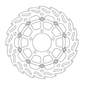 Moto-Master Flame Jarrulevy eteen oikea Kawasaki: ZX-14R