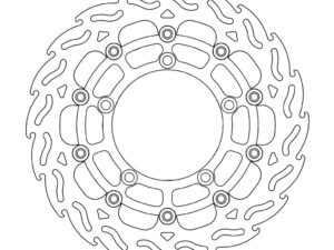 Moto-Master Flame Jarrulevy eteen oikea Suzuki: DL 650 ABS, GS 600 ABS