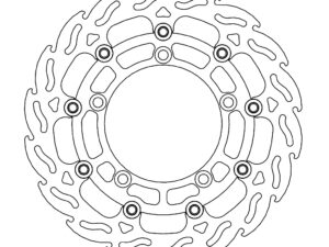 Moto-Master Flame Jarrulevy eteen vasen Suzuki: GSF 650, SV 650 ABS