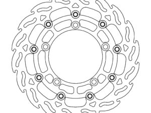 Moto-Master Flame Jarrulevy eteen oikea Suzuki: GSF 650, SV 650 ABS