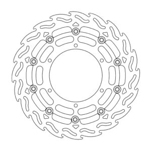 Moto-Master Flame Jarrulevy eteen oikea Yamaha: YZF R7, FJR 1300, MT-01