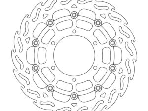 Moto-Master Flame Jarrulevy eteen vasen Suzuki: GSX-R 600, GSX-R 750