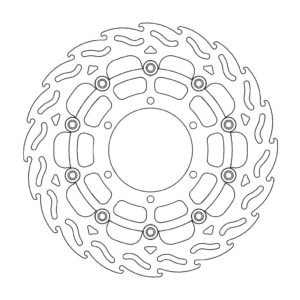 Moto-Master Flame Jarrulevy eteen oikea Suzuki: GSX-R 600, GSX-R 750