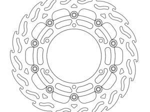 Moto-Master Flame Jarrulevy eteen vasen Yamaha: MT-01 07-08