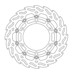 Moto-Master Flame Jarrulevy eteen oikea Yamaha: MT-01 07-08