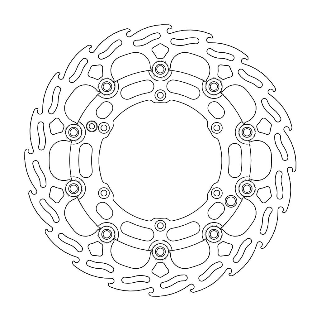 Moto-Master Flame Jarrulevy eteen KTM (special Dakar version)