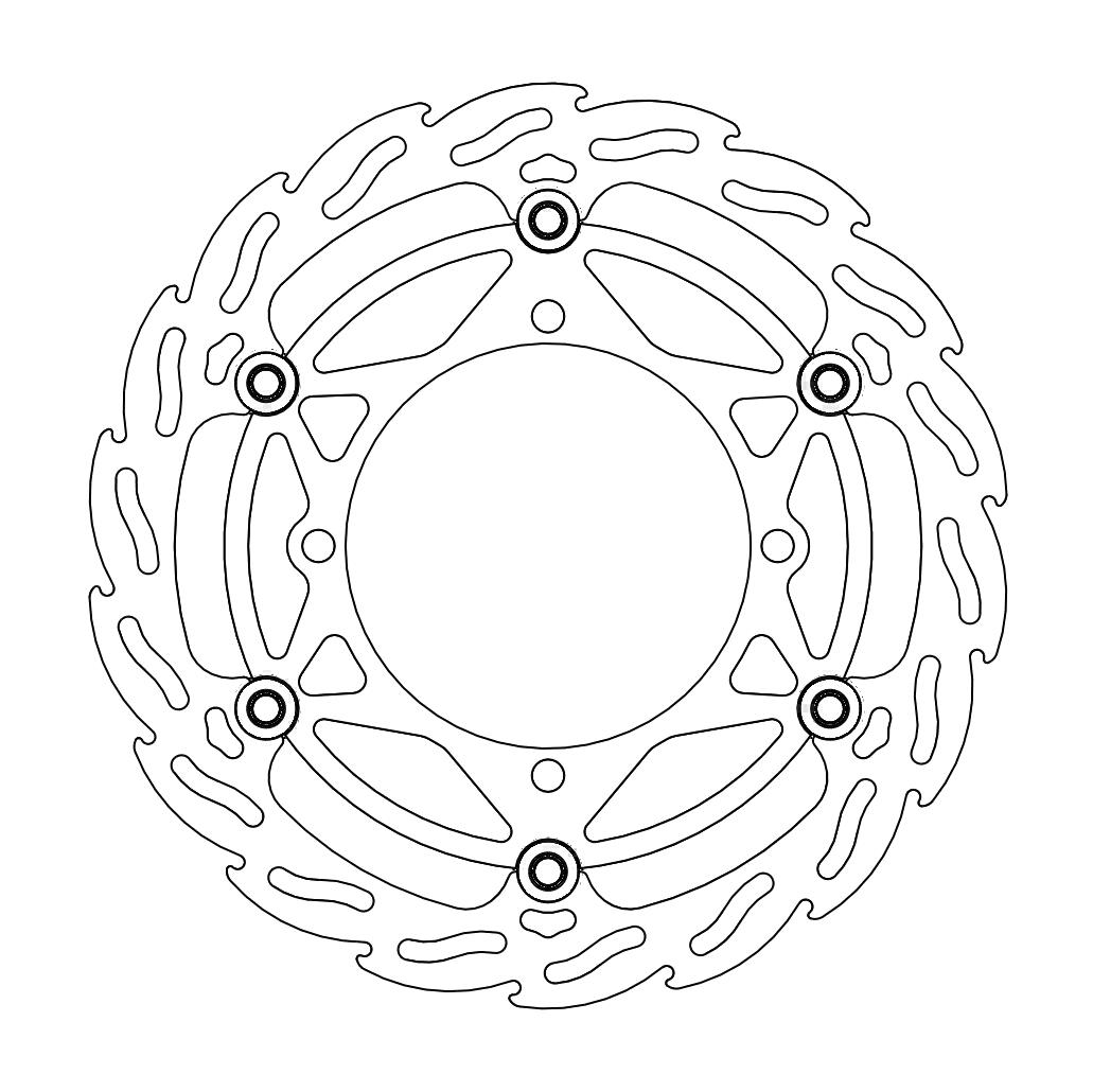 Moto-Master Flame Oversize Jarrulevy eteen 270 Suzuki