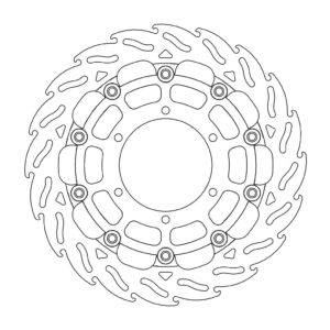 Moto-Master Racing Flame Jarrulevy eteen oikea 5,5mm Suzuki