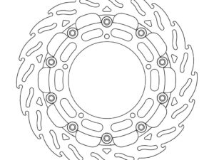 Moto-Master Racing Flame Jarrulevy eteen oikea 5,5mm Yamaha