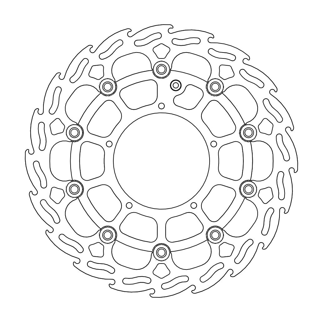 Moto-Master Flame Jarrulevy eteen BMW Dakar
