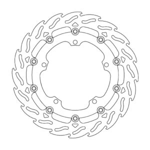 Moto-Master Flame Jarrulevy eteen vasen Triumph: Speed Triple, Sprint, Trophy