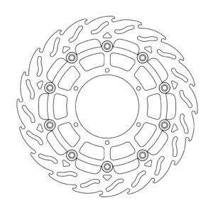 Moto-Master Flame Jarrulevy eteen vasen BMW: G650GS, F800GS