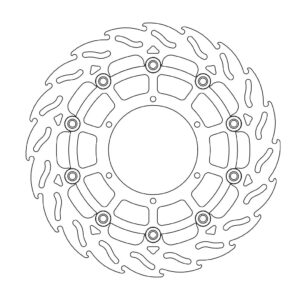 Moto-Master Flame Jarrulevy eteen oikea BMW: G650GS, F800GS