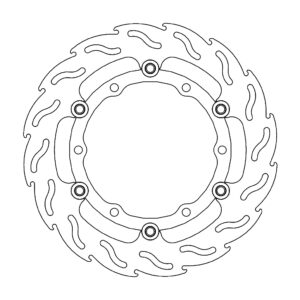 Moto-Master Flame Jarrulevy eteen oikea Yamaha: Tmax 2008 >