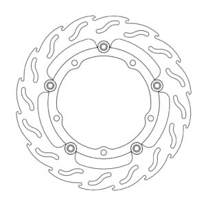 Moto-Master Flame Jarrulevy eteen vasen Yamaha: Tmax / Majesty 400