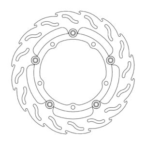 Moto-Master Flame Jarrulevy eteen oikea Yamaha: Tmax / Majesty 400 / X-Max 125 &