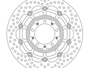Moto-Master Halo Jarrulevy eteen Kawasaki: ER-6F/ABS, Versys/ABS, Z750/R/ABS inc