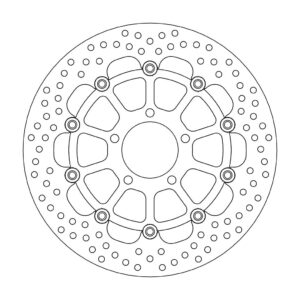 Moto-Master Halo Jarrulevy eteen Suzuki: DL 650-1000 V-Strom, SV 1000, Kawasaki