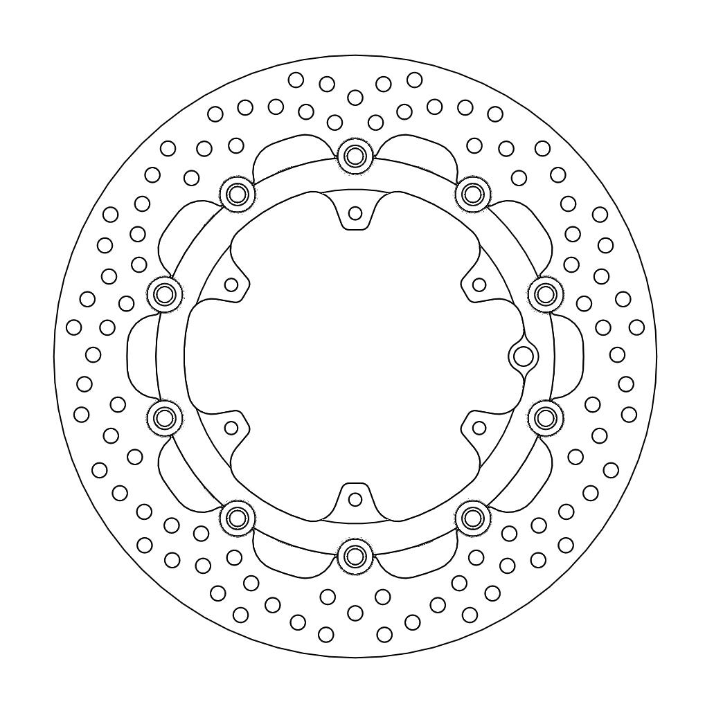 Moto-Master Halo Jarrulevy eteen KTM: 990 Adventure/ABS