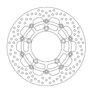 Moto-Master Halo Jarrulevy eteen Suzuki: GSR600/750/ABS, DL650 V-strom/ABS, GSF6
