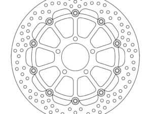 Moto-Master Halo Jarrulevy eteen Suzuki: GSX R600/R750/R750T SRAD/R1000, TL1000R