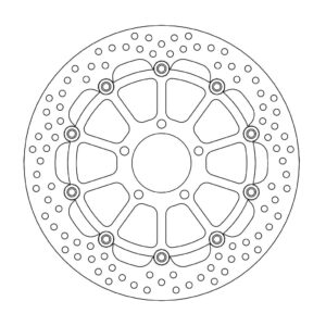 Moto-Master Halo Jarrulevy eteen Suzuki: GSX R600/R750/R750T SRAD/R1000, TL1000R