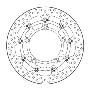 Moto-Master Halo Jarrulevy eteen Suzuki: SFV650 Gladius, GSF650 Bandit ABS, SV65