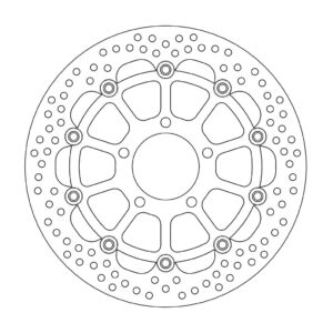 Moto-Master Halo Jarrulevy eteen Suzuki: GSX 600-750, SV 650